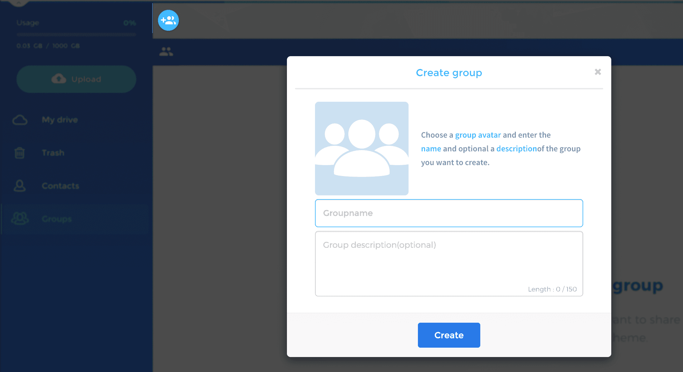 Create a new group