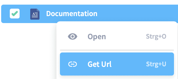 Create a file URL